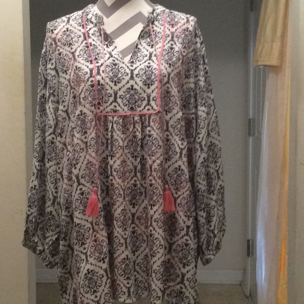 Ladies plus size boho blouse